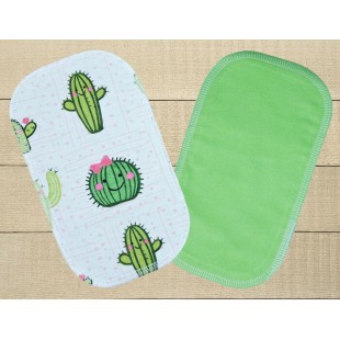 Lingettes hygiéniques: cactus mignon revers vert...