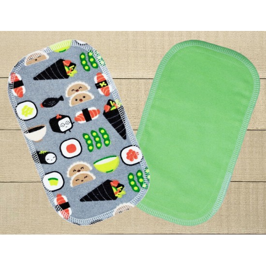 Lingettes hygiéniques: sushi revers vert lime