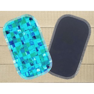 Lingettes hygiéniques: glaçons revers bleu marin