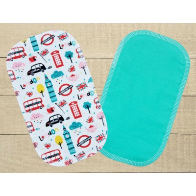 Lingettes hygiéniques: London revers turquoise