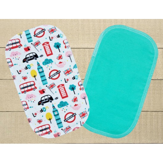 Lingettes hygiéniques: London revers turquoise