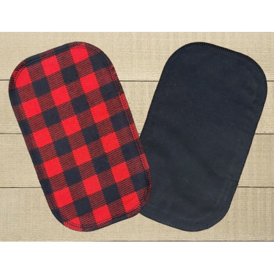 Lingettes hygiéniques: bucheron rouge revers noir