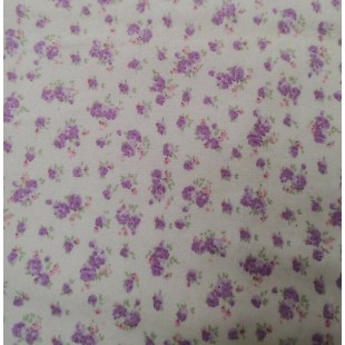 flanelle petite fleur lila 1 mètre