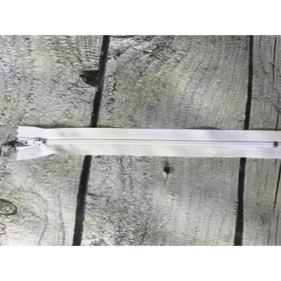 Fermeture éclaire en nylon blanc paquet de 10