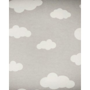 flanelle nuage gris 1 mètre