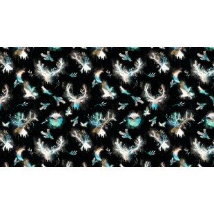 Minky Motif Wildlife - IMPRIMÉ AU QUÉBEC À...