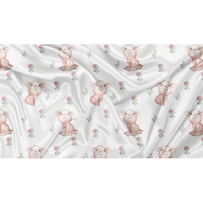 Minky Motif Cochon - IMPRIMÉ AU QUÉBEC À NOTRE...