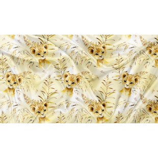 Minky Motif Lionceau - IMPRIMÉ AU QUÉBEC À...