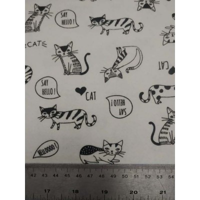 flanelle chat hello 1 mètre