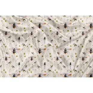 Minky Motif Abeille- IMPRIMÉ AU QUÉBEC À NOTRE...