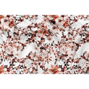Minky Motif Floral Vintage Automne - IMPRIMÉ AU...