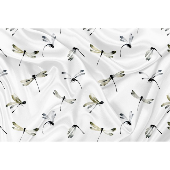 Minky Motif Libellule- IMPRIMÉ AU QUÉBEC À NOTRE ATELIER