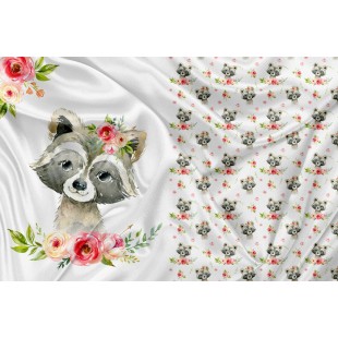 Panneau Minky Raton Fleurs - IMPRIMÉ AU QUÉBEC...