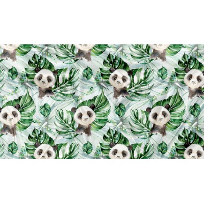 SQUISH Motif Panda Tropical - IMPRIMÉ AU QUÉBEC...