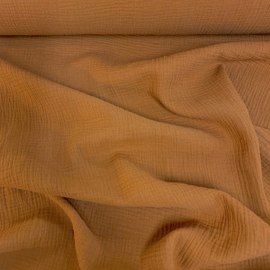 100% mousseline de coton - Ochre