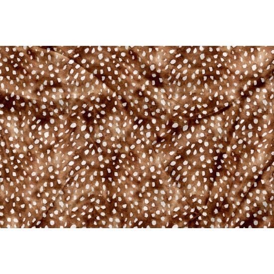 Minky Motif Chevreuil Fleur Rose Print - IMPRIMÉ AU QUÉBEC À NOTRE ATELIER