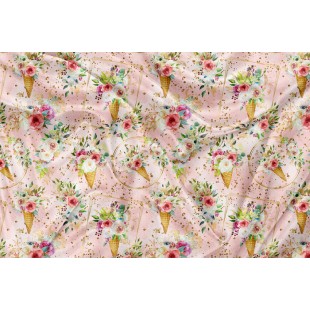 Minky Motif Cornet Floral - IMPRIMÉ AU QUÉBEC À...