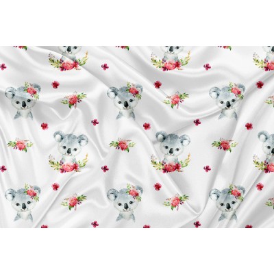 Minky Motif Koala Floral - IMPRIMÉ AU QUÉBEC À...