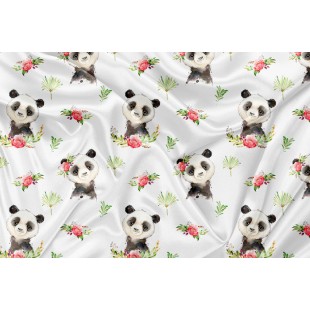 Minky Motif Panda Floral - IMPRIMÉ AU QUÉBEC À...