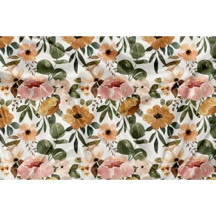 Minky Motif Vache Highland Floral Vintage...