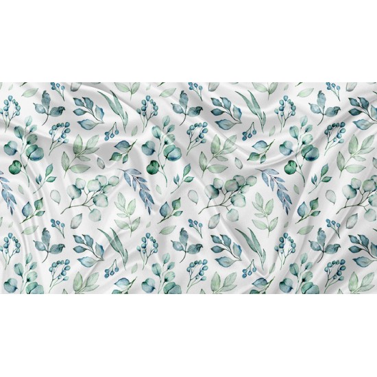 Minky Motif Feuillage Boho - IMPRIMÉ AU QUÉBEC À NOTRE ATELIER