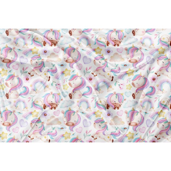 SQUISH Motif Licorne et Coeur - IMPRIMÉ AU QUÉBEC À NOTRE ATELIER