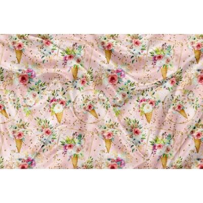 SQUISH Motif Cornet Floral - IMPRIMÉ AU QUÉBEC...
