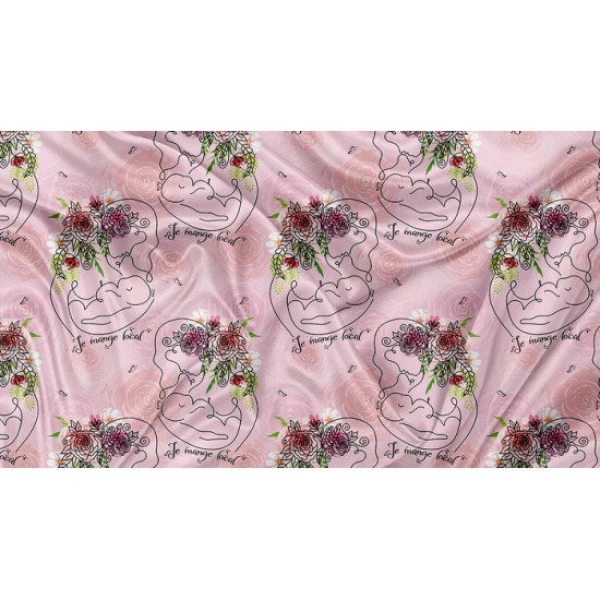SQUISH Motif Allaitement Floral - IMPRIMÉ AU QUÉBEC À NOTRE ATELIER