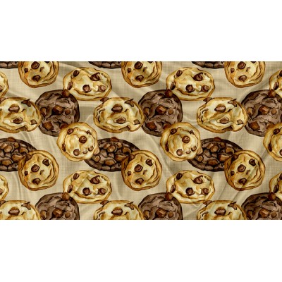 SQUISH Motif Cookie Taupe - IMPRIMÉ AU QUÉBEC À...