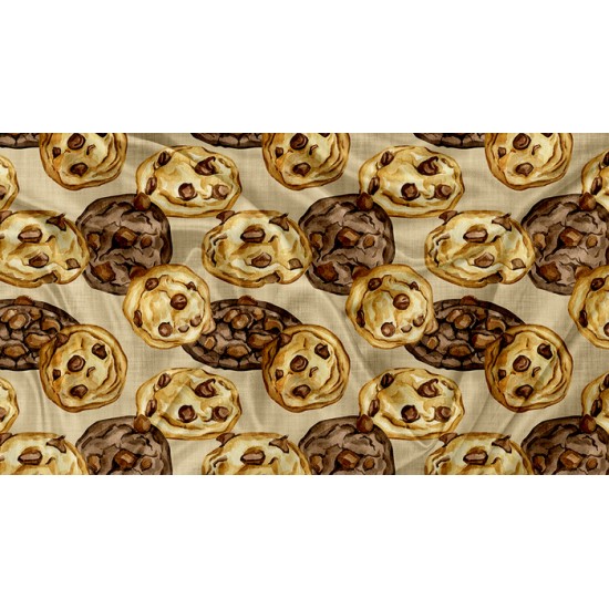 SQUISH Motif Cookie Taupe - IMPRIMÉ AU QUÉBEC À NOTRE ATELIER