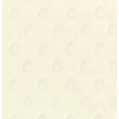 Minky dot crème
