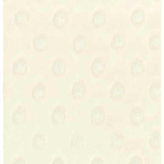 Minky dot crème