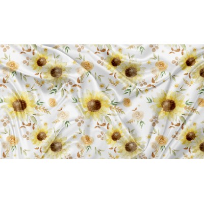 SQUISH Motif Floral Boho Tournesol - IMPRIMÉ AU...