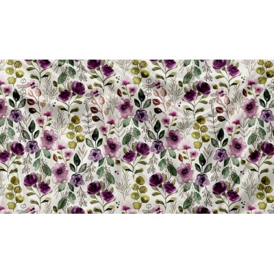 SQUISH Motif Floral Boho Violet - IMPRIMÉ AU...