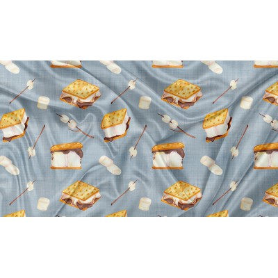 SQUISH Motif Smores Bleu - IMPRIMÉ AU QUÉBEC À...