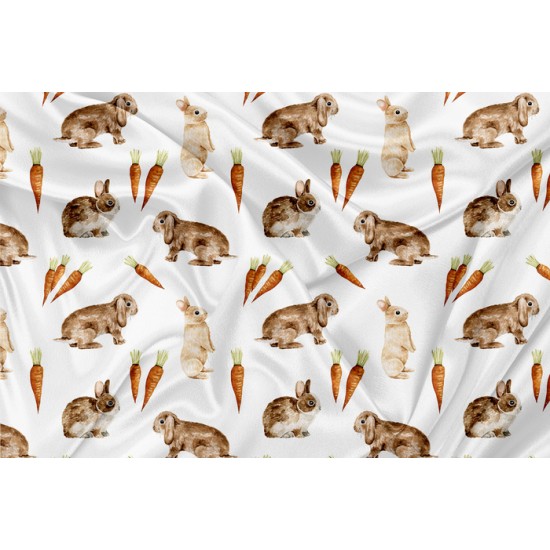 DBP Motif Lapin Carotte - IMPRIMÉ AU QUÉBEC À NOTRE ATELIER