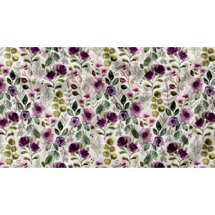 DBP Motif Floral Boho Violet - IMPRIMÉ AU QUÉBEC...
