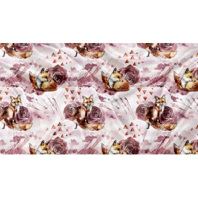 DBP Motif Renard Triangle Floral - IMPRIMÉ AU...