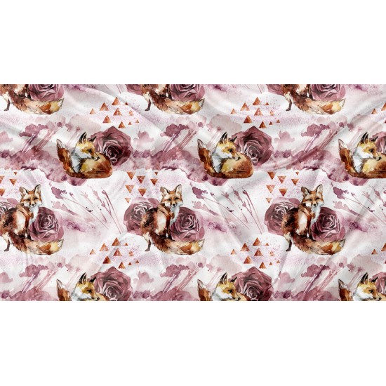 DBP Motif Renard Triangle Floral - IMPRIMÉ AU QUÉBEC À NOTRE ATELIER