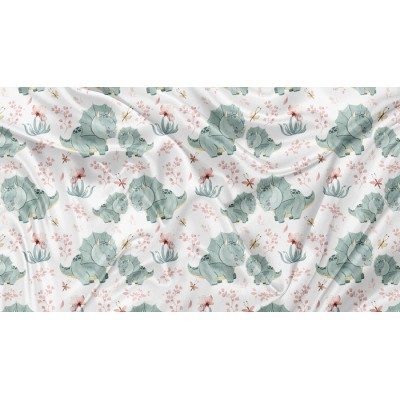 DBP Motif Dino Floral - IMPRIMÉ AU QUÉBEC À...