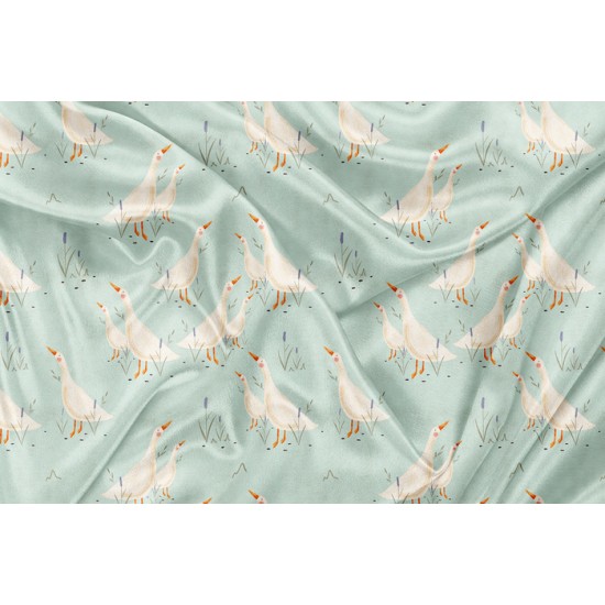 Minky Motif Douce Oie - IMPRIMÉ AU QUÉBEC À NOTRE ATELIER