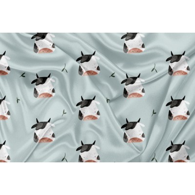 Minky Motif Petite Vache - IMPRIMÉ AU QUÉBEC À...