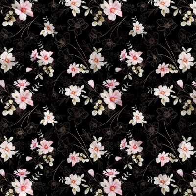 Minky Motif Floral 1 - IMPRIMÉ AU QUÉBEC À...