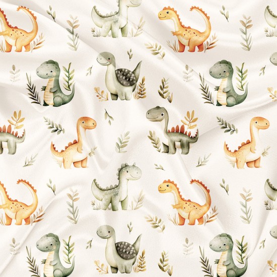 Minky Motif Jardin des mégalos - IMPRIMÉ AU QUÉBEC À NOTRE ATELIER