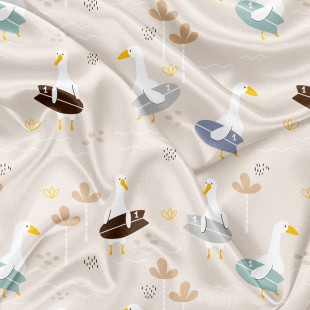 Minky Motif Mouette surf - IMPRIMÉ AU QUÉBEC À...