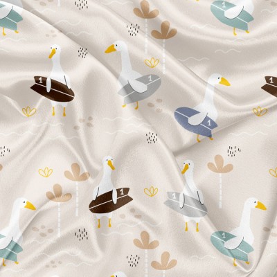 Minky Motif Mouette surf - IMPRIMÉ AU QUÉBEC À...