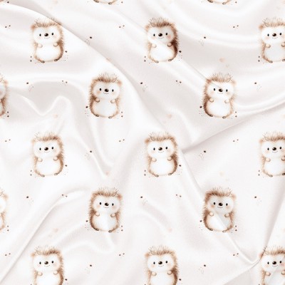 Minky Motif Pik-pik et fleurs - IMPRIMÉ AU...