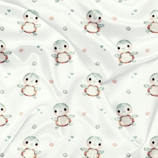 Minky Motif Tortue-têtue - IMPRIMÉ AU QUÉBEC À...