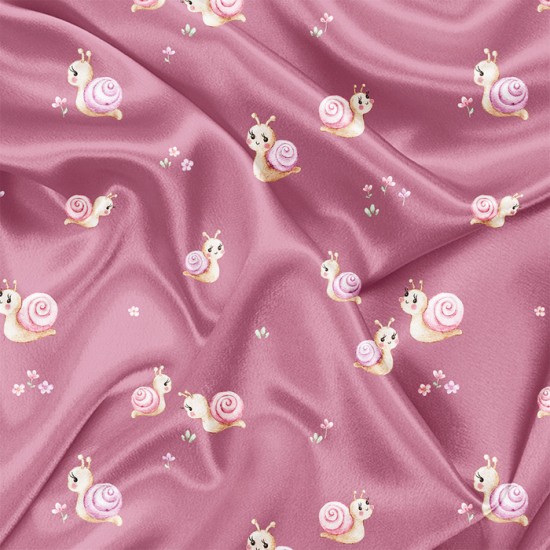 Minky Motif Colimaçon polisson - IMPRIMÉ AU QUÉBEC À NOTRE ATELIER