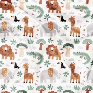 Minky Motif Party safari - IMPRIMÉ AU QUÉBEC À...